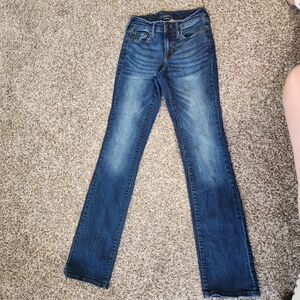 Aeropostale Button Fly Mid Rise Boot Cut Jeans Sz 00L